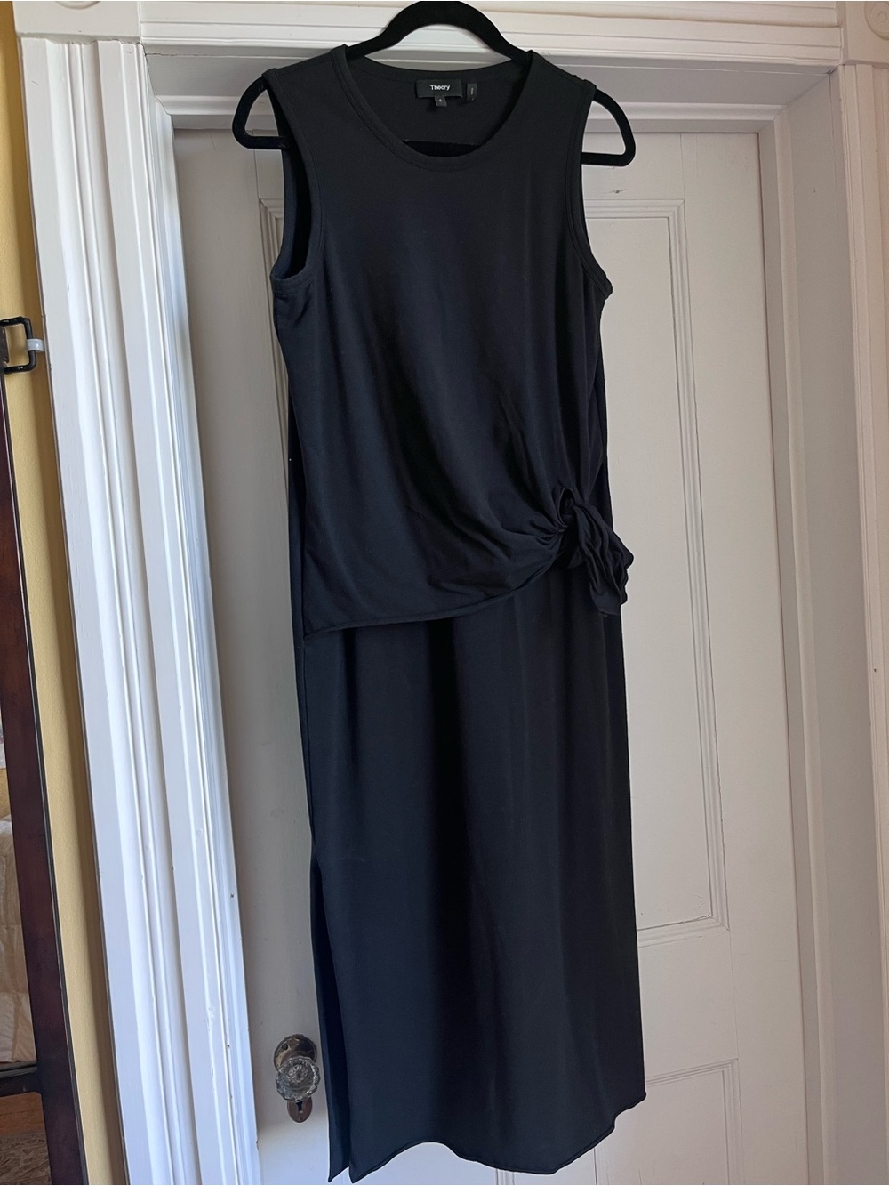 Theory Dorotea Midi Dress with Side Knot
